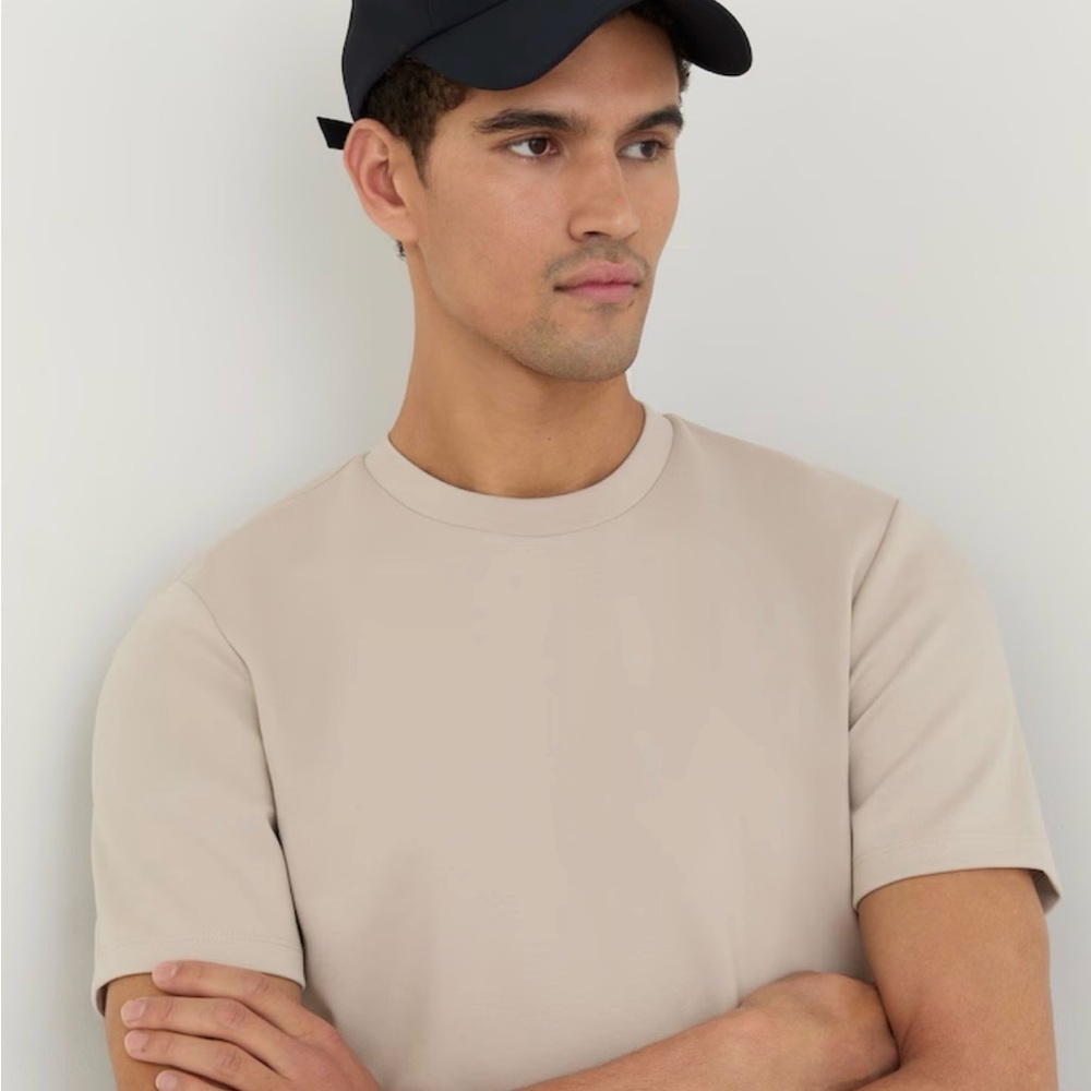 Reiss Light Beige Short Sleeve Tee